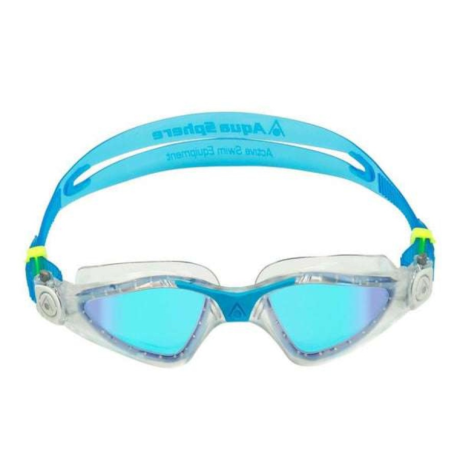 Men'S Swimming Goggles * | Aquasphere Goggles Kayenne Blue Titanium Mirror