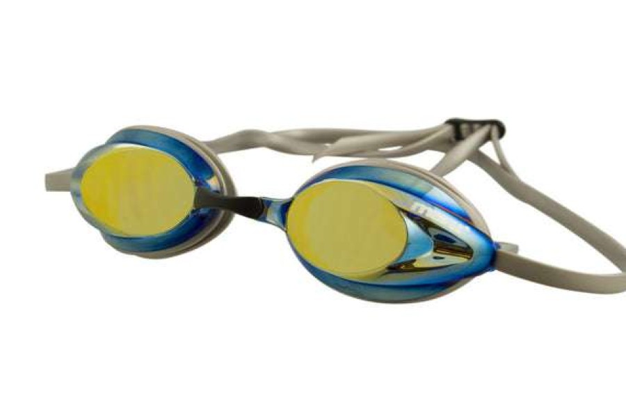 Women'S Swimming Goggles * | Maru Goggles Mirrored Blue/Silver