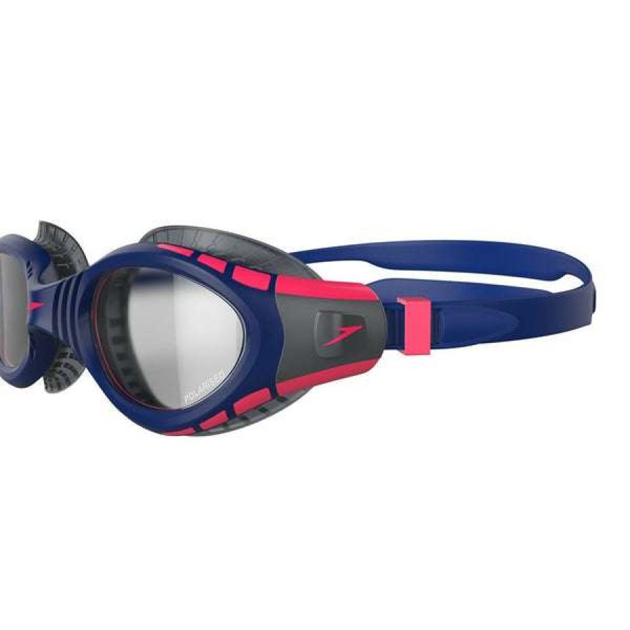 Training Goggles * | Speedo Goggles Triathlon Polarised Futura Biofuse Flexiseal Blue/Smoke